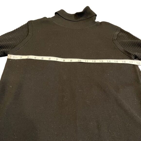 Frank Lyman Women's Turtleneck Sweater, Chiffon Back, Textured Sleeve Size Small - Picture 6 of 8
